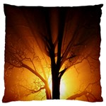 Rays Of Light Tree In Fog At Night Standard Flano Cushion Case (One Side) Front