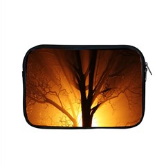 Rays Of Light Tree In Fog At Night Apple Macbook Pro 15  Zipper Case by Amaryn4rt