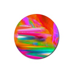 Abstract Illustration Nameless Fantasy Rubber Round Coaster (4 Pack)  by Amaryn4rt