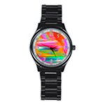 Abstract Illustration Nameless Fantasy Stainless Steel Round Watch Front