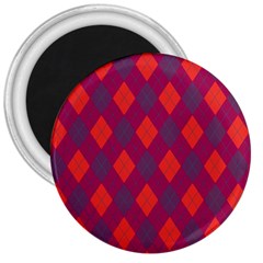 Plaid Pattern 3  Magnets by Valentinaart