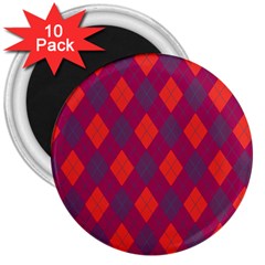 Plaid Pattern 3  Magnets (10 Pack)  by Valentinaart