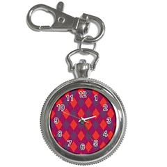 Plaid Pattern Key Chain Watches by Valentinaart