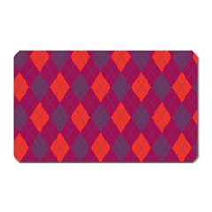 Plaid Pattern Magnet (rectangular) by Valentinaart