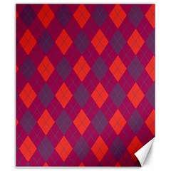 Plaid Pattern Canvas 20  X 24   by Valentinaart