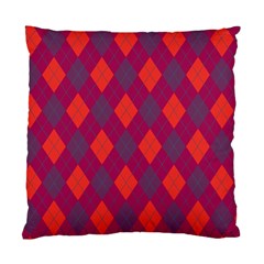 Plaid Pattern Standard Cushion Case (two Sides) by Valentinaart