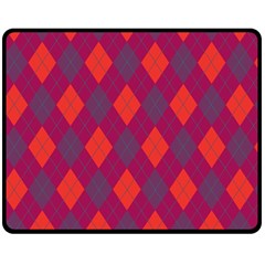 Plaid Pattern Double Sided Fleece Blanket (medium)  by Valentinaart