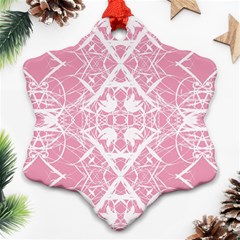 Pattern Snowflake Ornament (two Sides) by Valentinaart