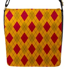 Plaid Pattern Flap Messenger Bag (s) by Valentinaart