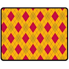 Plaid Pattern Double Sided Fleece Blanket (medium)  by Valentinaart