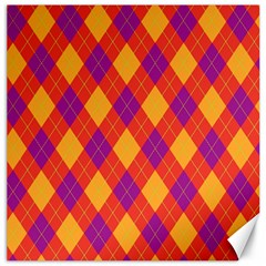 Plaid Pattern Canvas 12  X 12   by Valentinaart