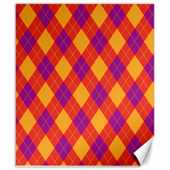 Plaid Pattern Canvas 20  X 24   by Valentinaart