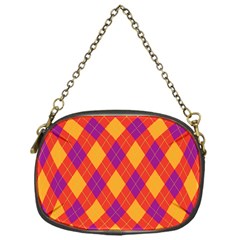 Plaid Pattern Chain Purses (one Side)  by Valentinaart