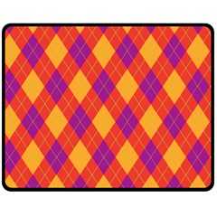 Plaid Pattern Fleece Blanket (medium)  by Valentinaart