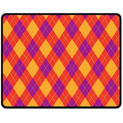 Plaid Pattern Double Sided Fleece Blanket (medium)  by Valentinaart