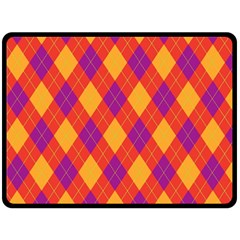 Plaid Pattern Double Sided Fleece Blanket (large)  by Valentinaart