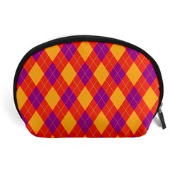 Plaid Pattern Accessory Pouches (large)  by Valentinaart