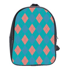 Plaid Pattern School Bags (xl)  by Valentinaart