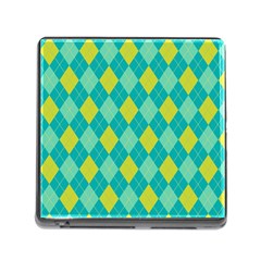 Plaid Pattern Memory Card Reader (square) by Valentinaart