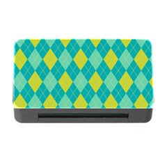 Plaid Pattern Memory Card Reader With Cf by Valentinaart