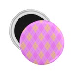 Plaid pattern 2.25  Magnets Front