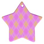 Plaid pattern Ornament (Star) Front