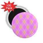 Plaid pattern 2.25  Magnets (100 pack)  Front