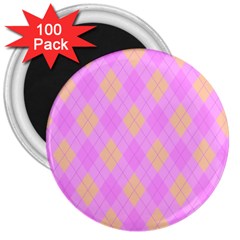 Plaid pattern 3  Magnets (100 pack)