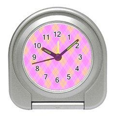 Plaid pattern Travel Alarm Clocks