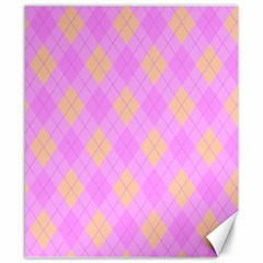 Plaid pattern Canvas 8  x 10 