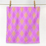 Plaid pattern Face Towel Front