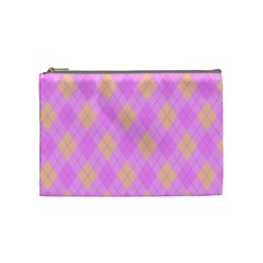 Plaid pattern Cosmetic Bag (Medium) 