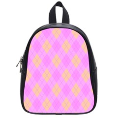 Plaid pattern School Bags (Small) 