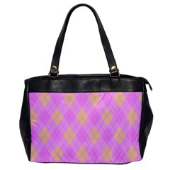 Plaid pattern Office Handbags