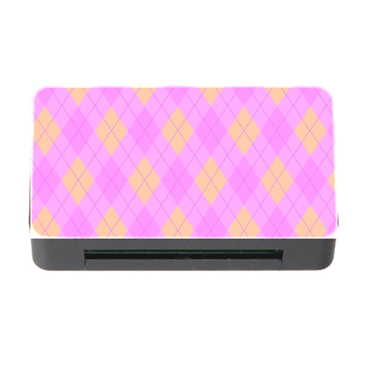 Plaid pattern Memory Card Reader with CF