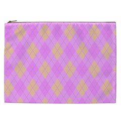 Plaid pattern Cosmetic Bag (XXL) 