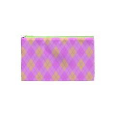 Plaid pattern Cosmetic Bag (XS)