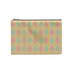 Plaid Pattern Cosmetic Bag (medium)  by Valentinaart