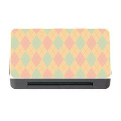 Plaid Pattern Memory Card Reader With Cf by Valentinaart