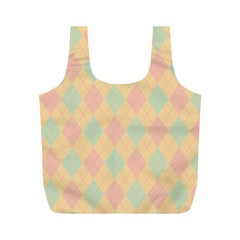 Plaid Pattern Full Print Recycle Bags (m)  by Valentinaart