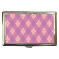 Plaid Pattern Cigarette Money Cases by Valentinaart