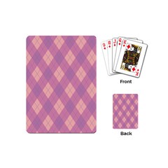 Plaid Pattern Playing Cards (mini)  by Valentinaart