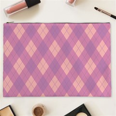 Plaid Pattern Cosmetic Bag (xxl)  by Valentinaart