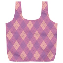 Plaid Pattern Full Print Recycle Bags (l)  by Valentinaart