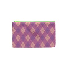 Plaid Pattern Cosmetic Bag (xs) by Valentinaart