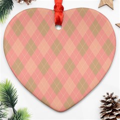 Plaid Pattern Ornament (heart) by Valentinaart