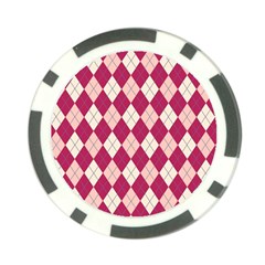 Plaid Pattern Poker Chip Card Guard by Valentinaart