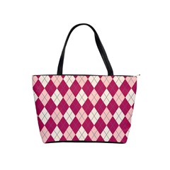 Plaid Pattern Shoulder Handbags by Valentinaart