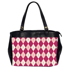 Plaid Pattern Office Handbags (2 Sides)  by Valentinaart