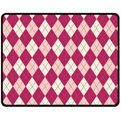 Plaid Pattern Double Sided Fleece Blanket (medium)  by Valentinaart